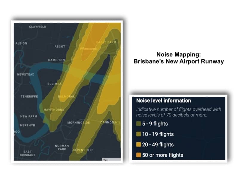 Noise Mapping Brisbane Airport New Runway
