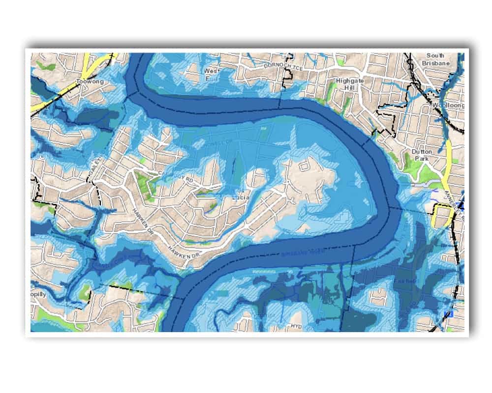 St Lucia Flood Map