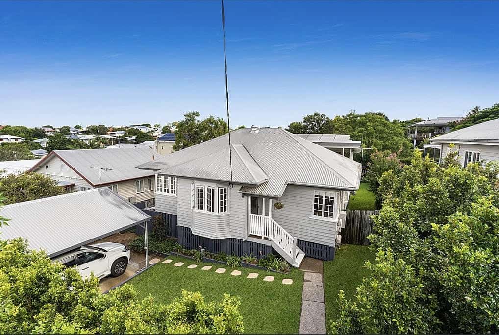 high angle of front of house in kedron