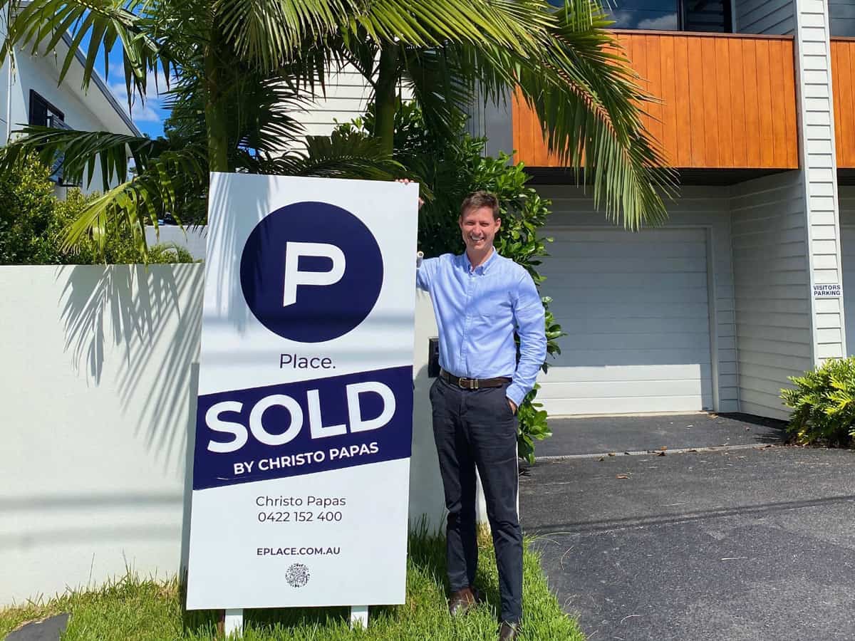 Sam at sold property